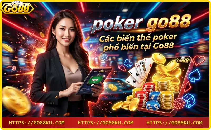 Các biến thể poker Texas Holdem và xì tố trên Go88