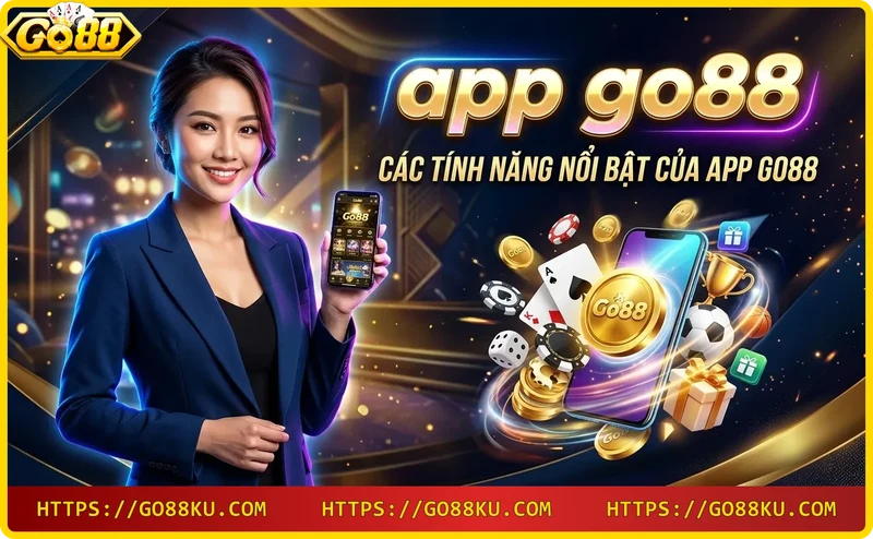 Điện thoại di động với biểu tượng game bài, slot, bắn cá và thể thao xung quanh, ánh sáng neon xanh và hồng