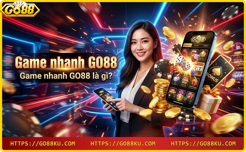 Giao diện game nhanh GO88 với các biểu tượng mini game bay lượn