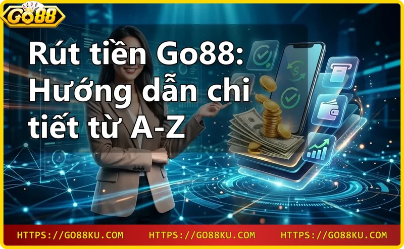 Giao diện rút tiền Go88 trên điện thoại thông minh