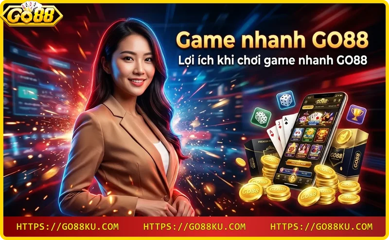 Phần thưởng hấp dẫn từ game nhanh GO88 với rương vàng và tiền xu